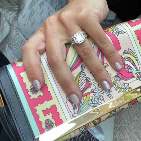 RARE Pucci tassel clutch in silk with leather trim - Picture 2 of 10